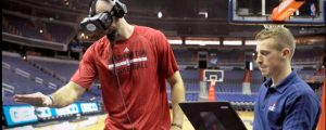 Gafas de realidad virtual en baloncesto
